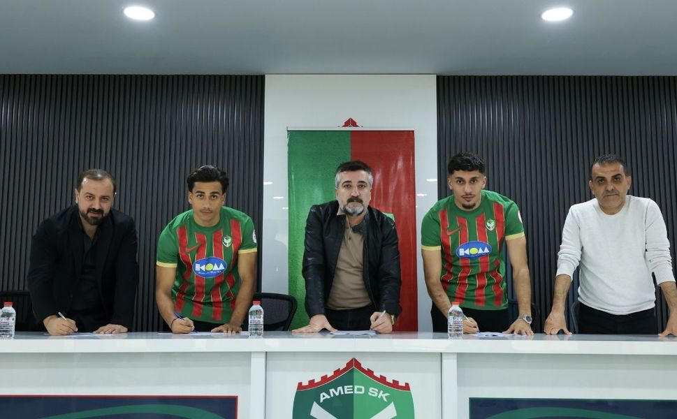 Amedspor'da iki oyuncu için imza töreni düzenlendi!