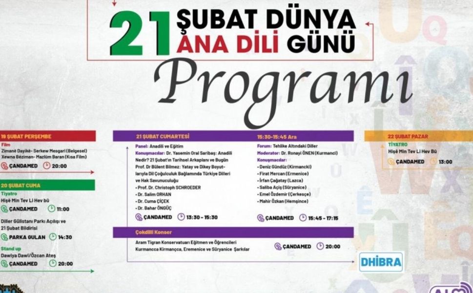 Dünya Anadil Günü'nde Diyarbakır'da çok dilli buluşma