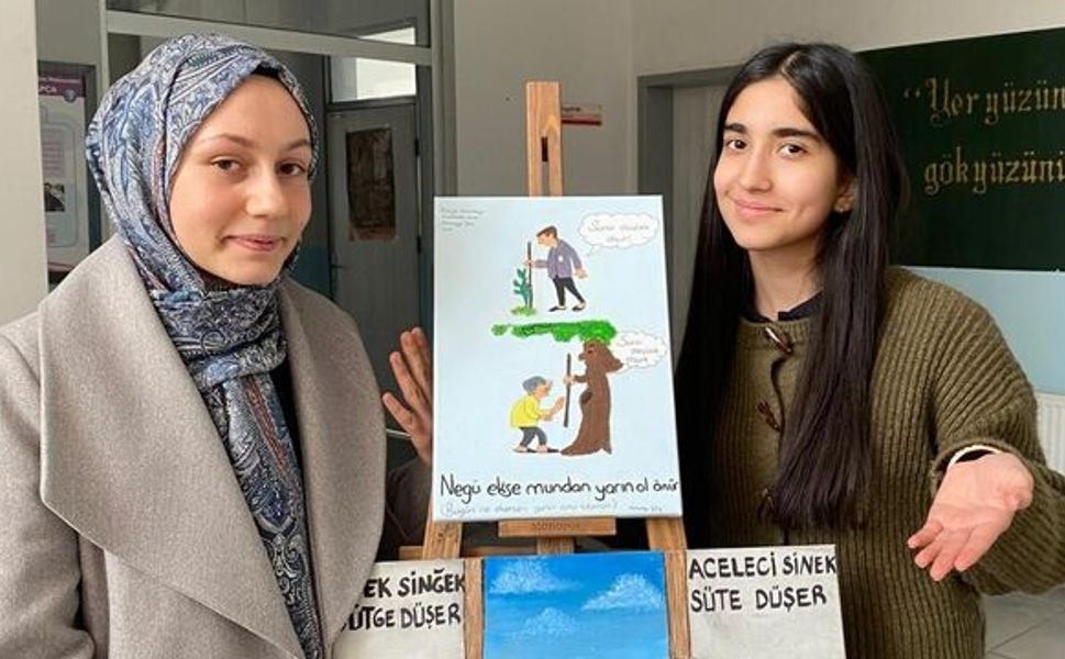 Bismil’de atasözleri tuvale taşındı