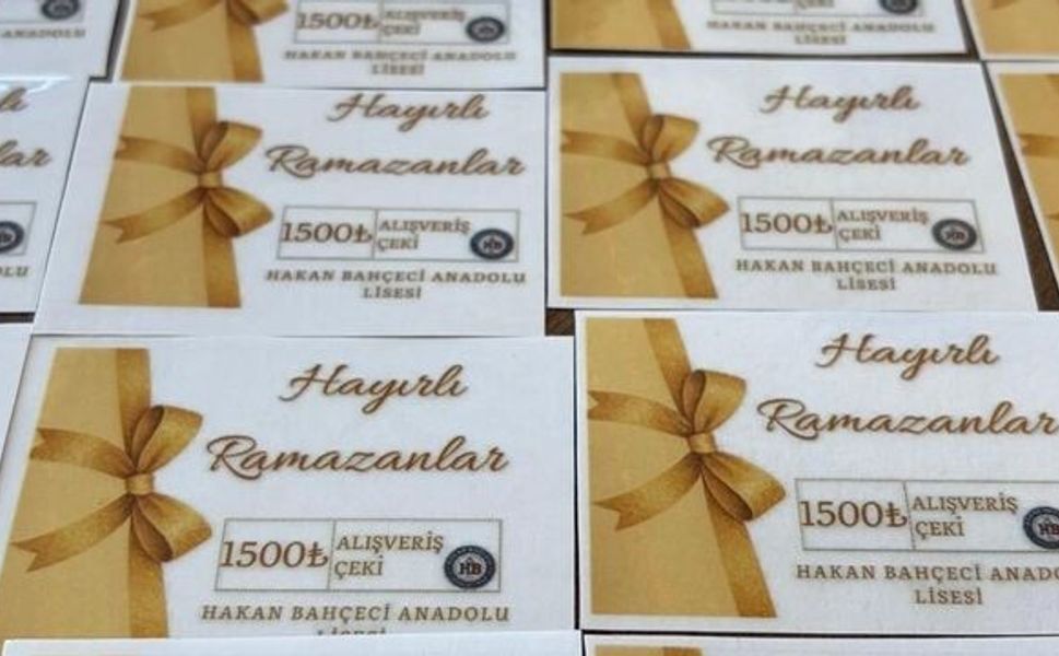 Çermik'te öğrencilere yardım çeki