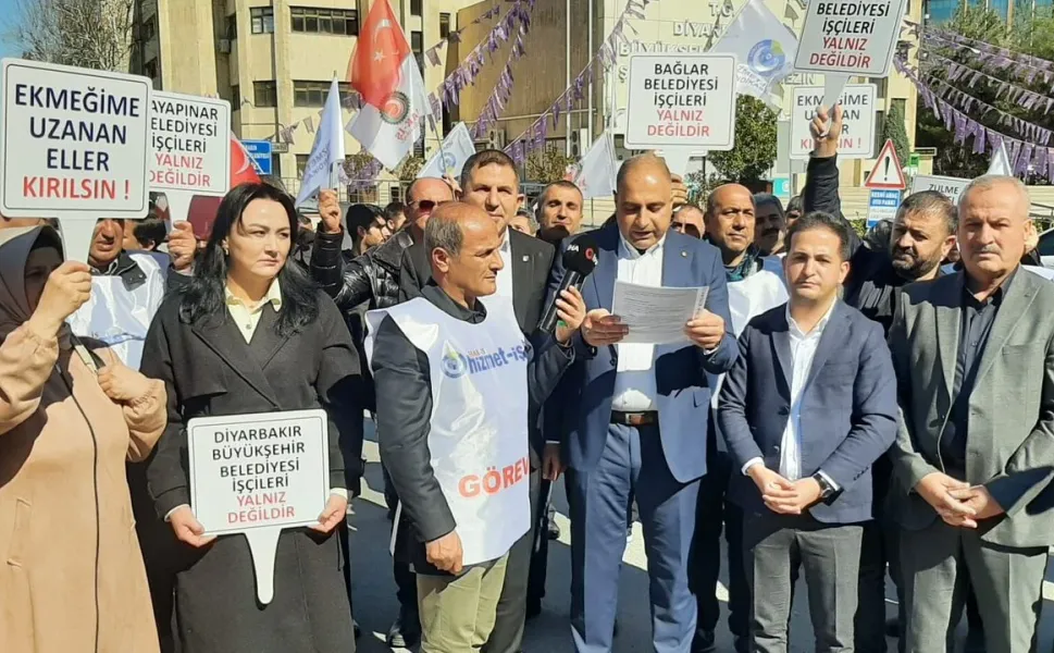 Diyarbakır'da belediyenin işten çıkardığı işçiler 615 gündür eylemde