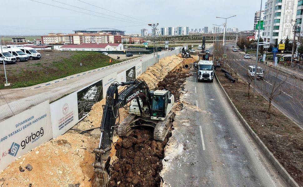 Diyarbakır Şehir Hastanesi için önemli adım: Kanalizasyon tamamlandı