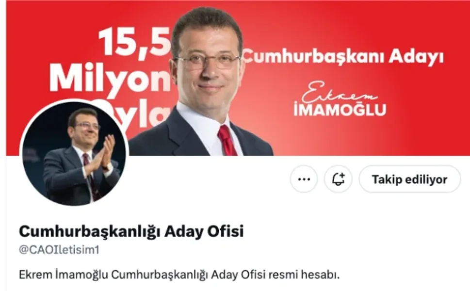 Ekrem İmamoğlu'nun Cumhurbaşkanlığı hesabına erişim engeli!