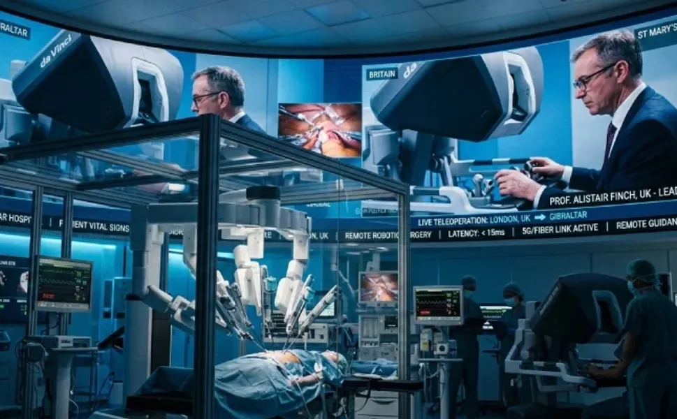 Cebelitarık'taki ameliyat Londra'dan yapıldı