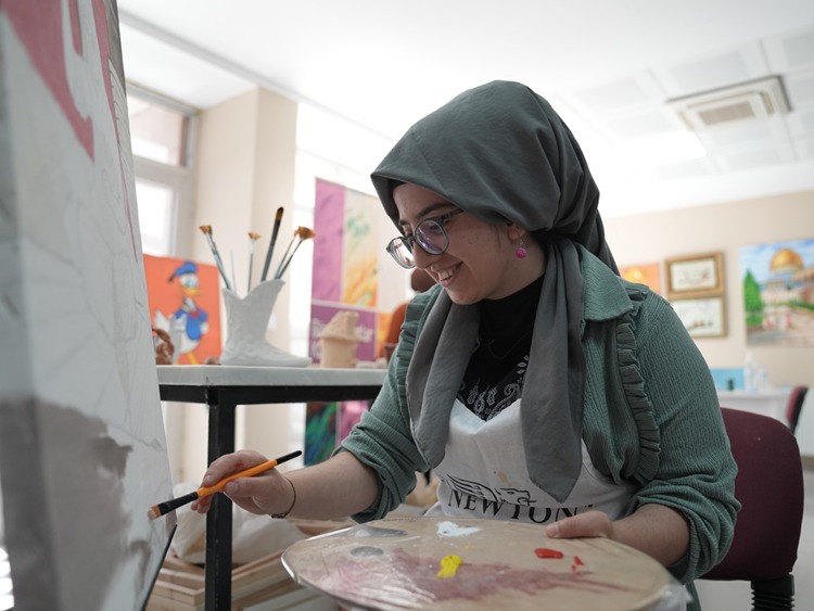 Diyarbakır’da genç yeteneğin tuvale yansıyan hikayesi 1