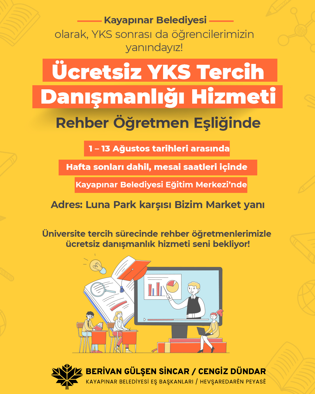Gençlere ücretsiz YKS tercih danışmanlığı 1