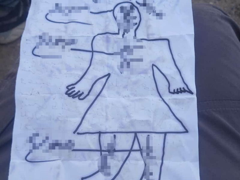 Bulunan Büyü Objeleri, Kağıtlar Yakılarak