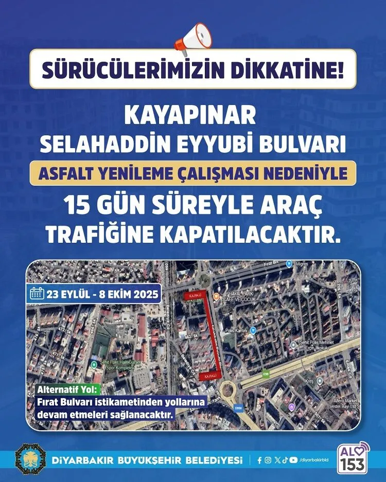 Diyarbakirin En Islek Caddesiydi 15 Gun Trafige Kapatildi
