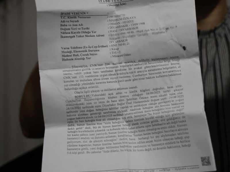 Hastane Yönetimi Olayı Kabul Etti