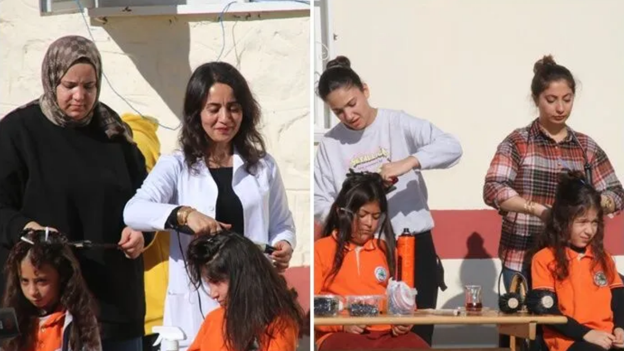 Diyarbakır Silvan’da Çocuklara Ücretsiz Saç Bakımı Yapıldı2