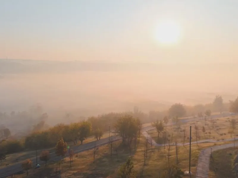 Diyarbakır’da Tarihi Mekanlar Sisle Örtüldü2