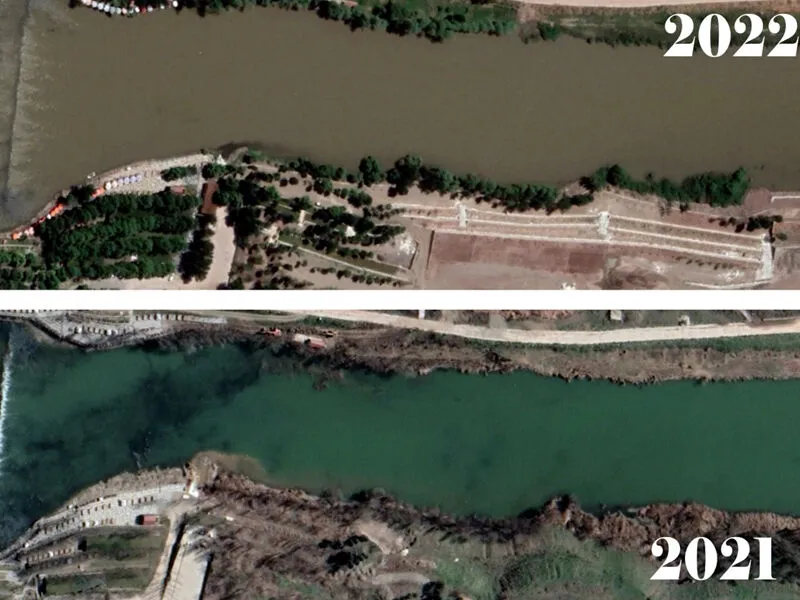 On Gözlü Köprü’deki Yenileme Uydu Görüntüleriyle Görüntülendi2