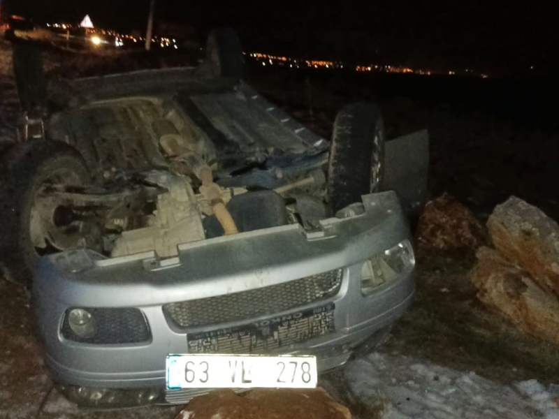 Sürücü Hastaneye Kaldırıldı