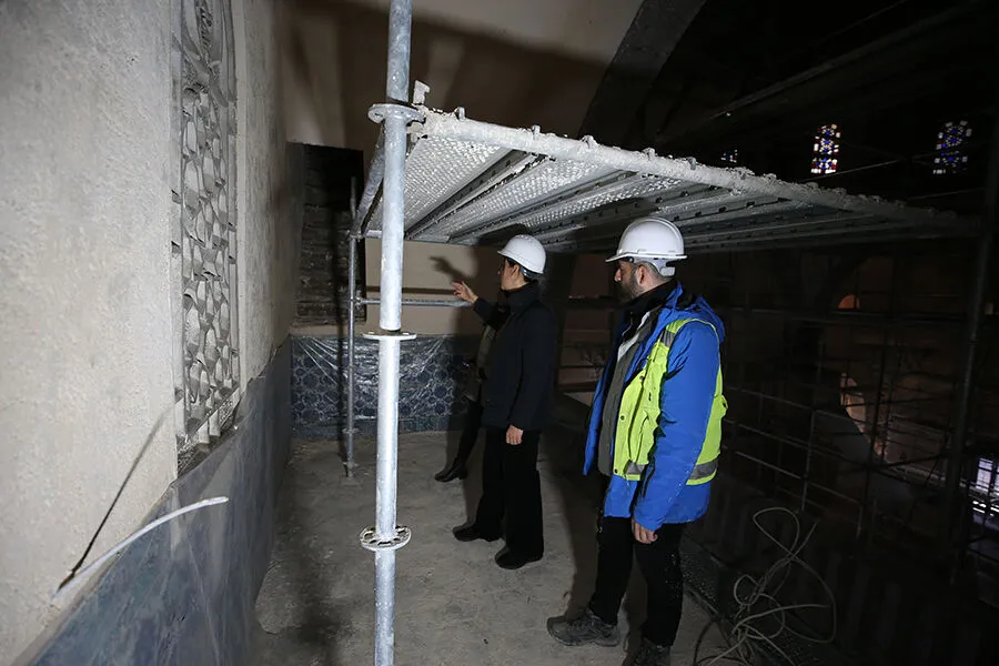 20250203 Diyarbakirda 453 Yillik Behram Pasa Camisindeki Restorasyonda Iki Merdiven Bulundu 5